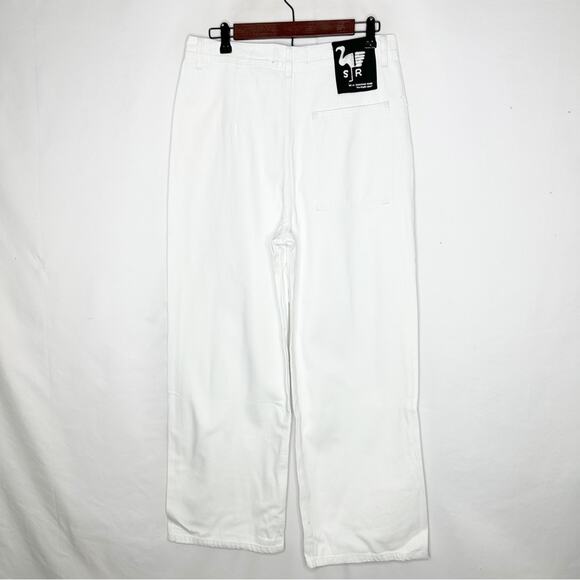 SANDRINE ROSE Wide Curve Leg Jeans White NWT in Size 28 - Picture 6 of 6